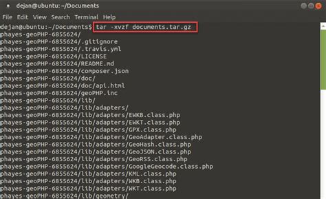 How to Extract (Unzip) Tar Gz File .
